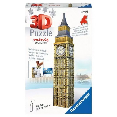  Ravensburger-11246 3D Puzzle - Mini Big Ben