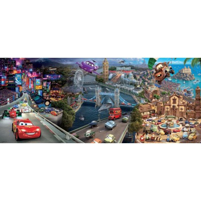 Puzzle Ravensburger-12645 Disney Cars Panorama