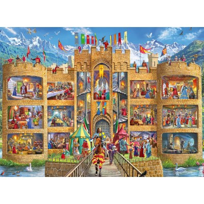 Puzzle  Ravensburger-12919 XXL Teile - Knight's Castle