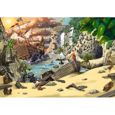  Ravensburger-12956 Escape Puzzle Kids - The Pirates' Adventures