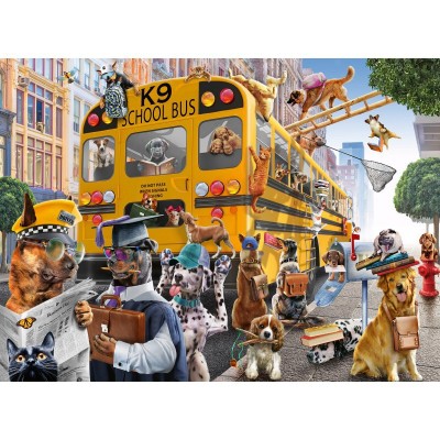 Puzzle  Ravensburger-12974 XXL Teile - Pet School Pals