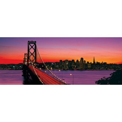 Ravensburger-15104 1000 Teile Panoramapuzzle - Oakland Bay Bridge, San Francisco