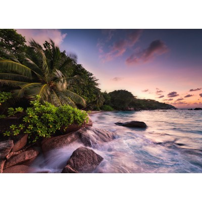 Puzzle  Ravensburger-15156 Praslin, Insel auf den Seychellen