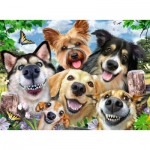 Puzzle  Ravensburger-16425 Selfies Dogs' Delight