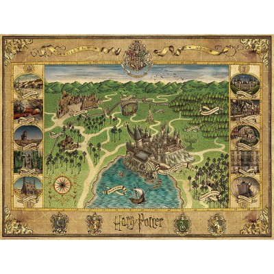 Puzzle  Ravensburger-16599 Harry Potter - Hogwarts Map