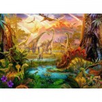 Puzzle  Ravensburger-16983 Land of the Dinosaurs