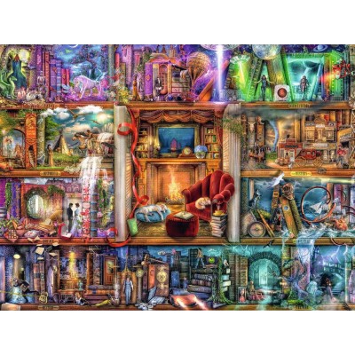 Puzzle  Ravensburger-17158 The Grand Library