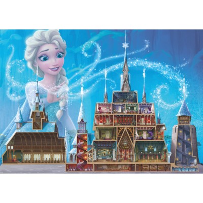 Puzzle  Ravensburger-17333 Disney Castles: Elsa