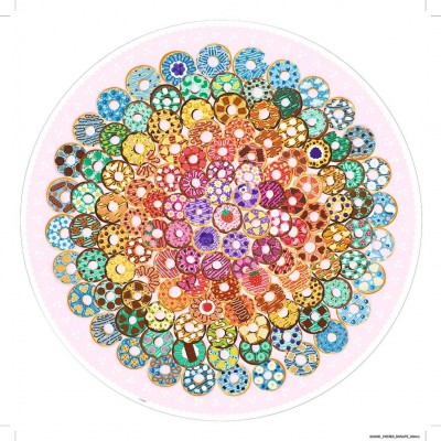 Puzzle  Ravensburger-17346 Circle of Colors - Donuts