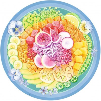 Puzzle Ravensburger-17351 Circle of Colors - Poke bowl
