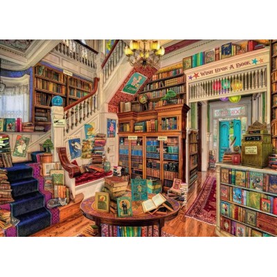 Puzzle  Ravensburger-19799 The Fantasy Bookshop
