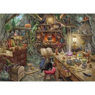 Ravensburger-19958 Escape Puzzle - Hexenküche (auf Französisch)