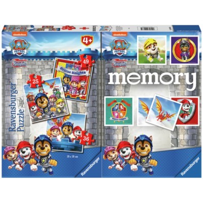  Ravensburger-20983 3 Puzzles - Memory - Paw Patrol