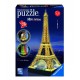 3D Puzzle - Eiffelturm bei Nacht, mit LED