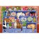 Wellness & Puzzle - Katzen im Regal