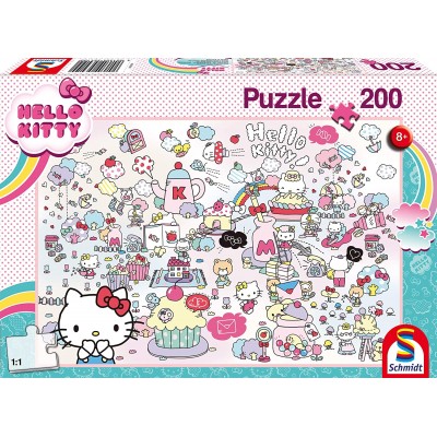 Puzzle  Schmidt-Spiele-56410 Kittys Welt