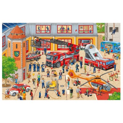 Puzzle  Schmidt-Spiele-56449 Feuerwehrstation