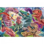 Puzzle  Schmidt-Spiele-56527 Kleine Dinos, große Abenteuer