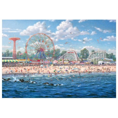 Puzzle  Schmidt-Spiele-57365 Thomas Kinkade - Coney Island