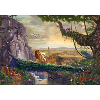 Puzzle  Schmidt-Spiele-57396 Disney - König der Löwen - Zurück am Königsfelsen