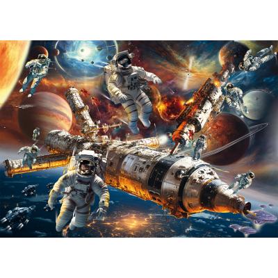 Puzzle Schmidt-Spiele-58538 Magische Sternenwelten, Schwerelos im All