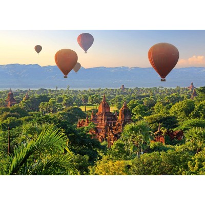 Puzzle  Schmidt-Spiele-58956 Hot Air Balloons Mandalay Myanmar