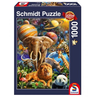 Puzzle  Schmidt-Spiele-58988 Wundervolles Universum