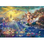 Puzzle  Schmidt-Spiele-59479 Thomas Kinkade - Disney - Kleine Meerjungfrau