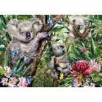 Puzzle  Schmidt-Spiele-59706 Eine süße Koala-Familie