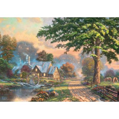  Schmidt-Spiele-59797 Holzpuzzle - Am alten Mühlenbach