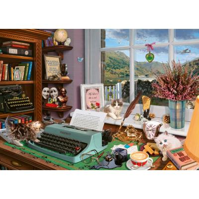 Schmidt-Spiele-59920 Steve Read: Am Schreibtisch - Secret Puzzles