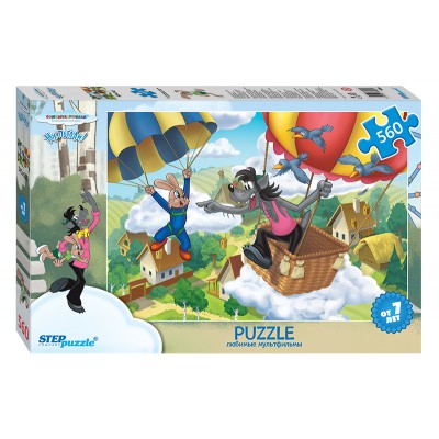 Puzzle Step-Puzzle-78089 The Rabbit and the Wolf