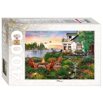 Puzzle  Step-Puzzle-85416 House by the River
