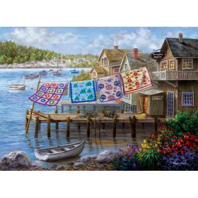Puzzle Sunsout-19271 XXL Teile - Dockside Steppdecken