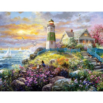 Puzzle  Sunsout-19309 Nicky Boehme - A Lighthouse Memory