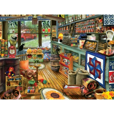 Puzzle  Sunsout-28926 Tom Wood - Shopping Day