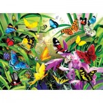 Puzzle  Sunsout-34867 Lori Schory - Tropical Butterflies