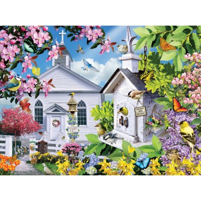 Puzzle  Sunsout-35038 Lori Schory - Time for Church