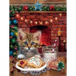 Puzzle  Sunsout-37054 Brooke Faulder - A Surprise for Santa