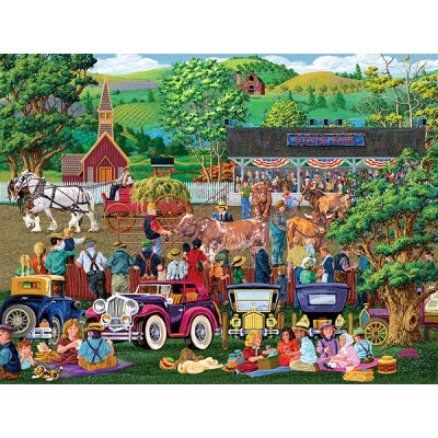 Puzzle  Sunsout-38724 XXL Teile - State Fair Picnics