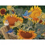 Puzzle  Sunsout-38949 XXL Teile - Sonnenblumenbeet