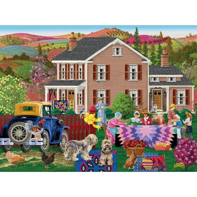 Puzzle  Sunsout-38960 XXL Teile - Quilting Bees