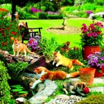 Puzzle  Sunsout-42209 XXL Teile - Garden Fishermen