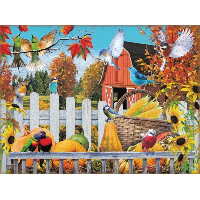 Puzzle  Sunsout-42231 XXL Teile - Gathering for Fall