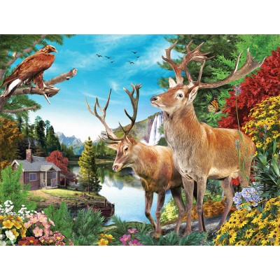 Puzzle  Sunsout-42313 XXL Teile - Summer Pond