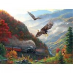 Puzzle  Sunsout-53135 Mark Keathley - Great Smoky Mountain Railroad