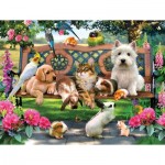 Puzzle  Sunsout-54942 XXL Teile - Pets in the Park