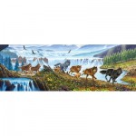 Puzzle  Sunsout-57356 XXL Teile - Wolves on the Run