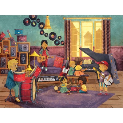 Puzzle  Sunsout-61023 XXL Teile - Musikzimmer