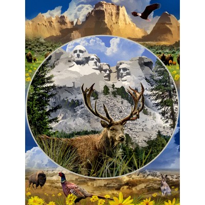 Puzzle  Sunsout-62353 Mount Rushmore